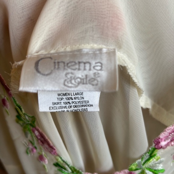 Sheer Cream White Floral Embroidered Camisole women large - Picture 2 of 5
